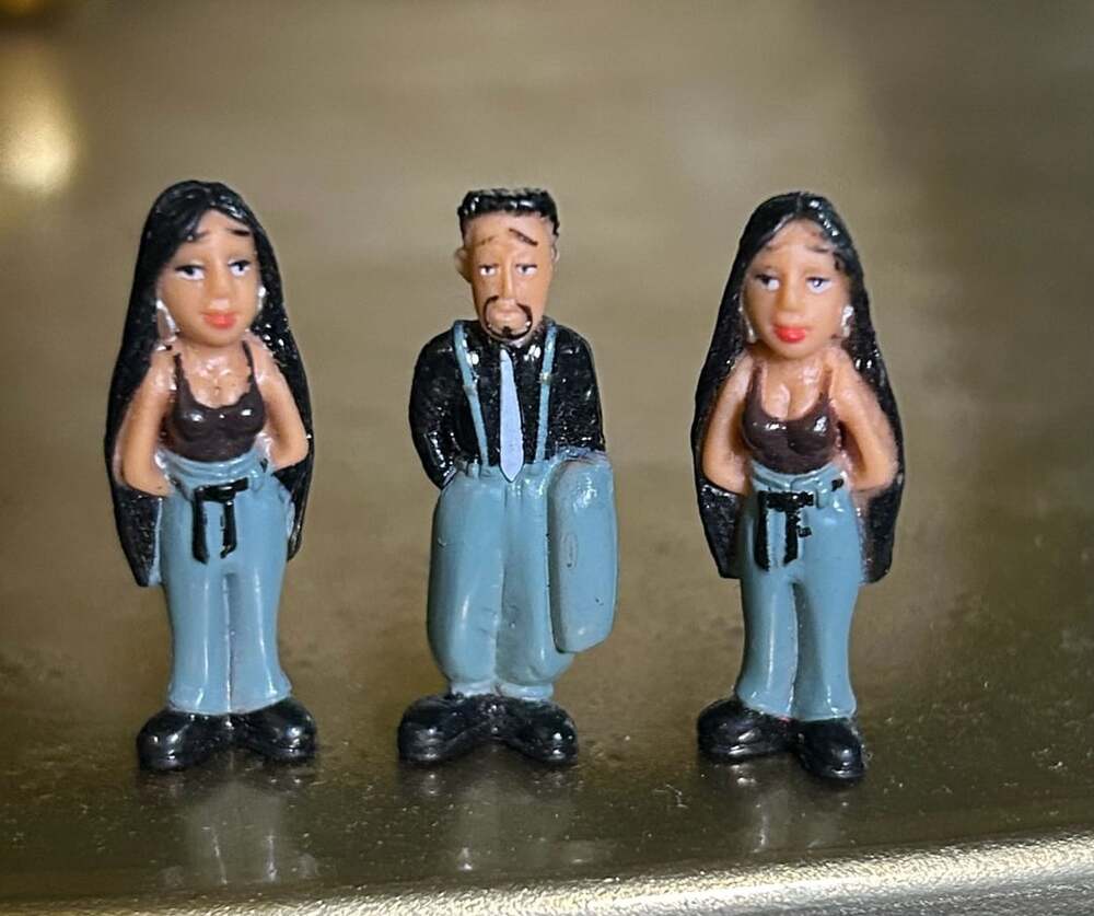 Homies Figurines 1.75 Inch Tall Flaca, P-Rico & Gangsta Hoopa PVC Toys Lot of 3